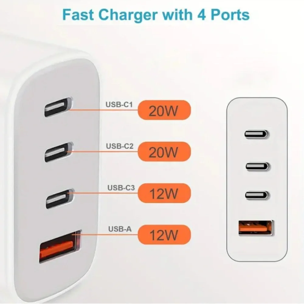 White Silver IPhone/iPad Charger Adapter